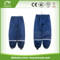 Pantalones impermeables de la lluvia de la PU para niños