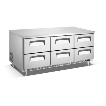 Commercial Undercounter 6 Drawer Refrigerator for Kitchen Cabinets