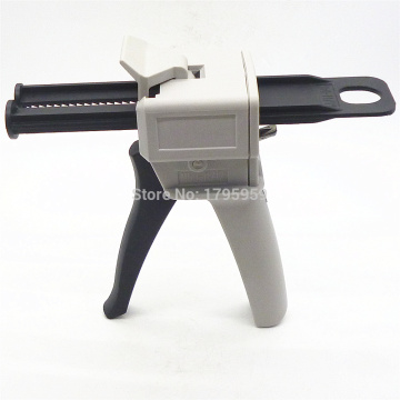 50ML AB Epoxy Glue Gun Applicator Glue Adhensive Gun Mixed 1:1 and 2:1 AB Glue Caulking Gun Manual Tool for Silica Gel Glues