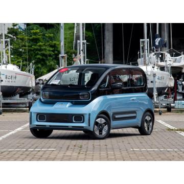 Electric car with 3 doors and 4 seats