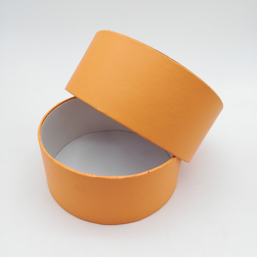 Yellow Food Package Chocolate Round Paper Box