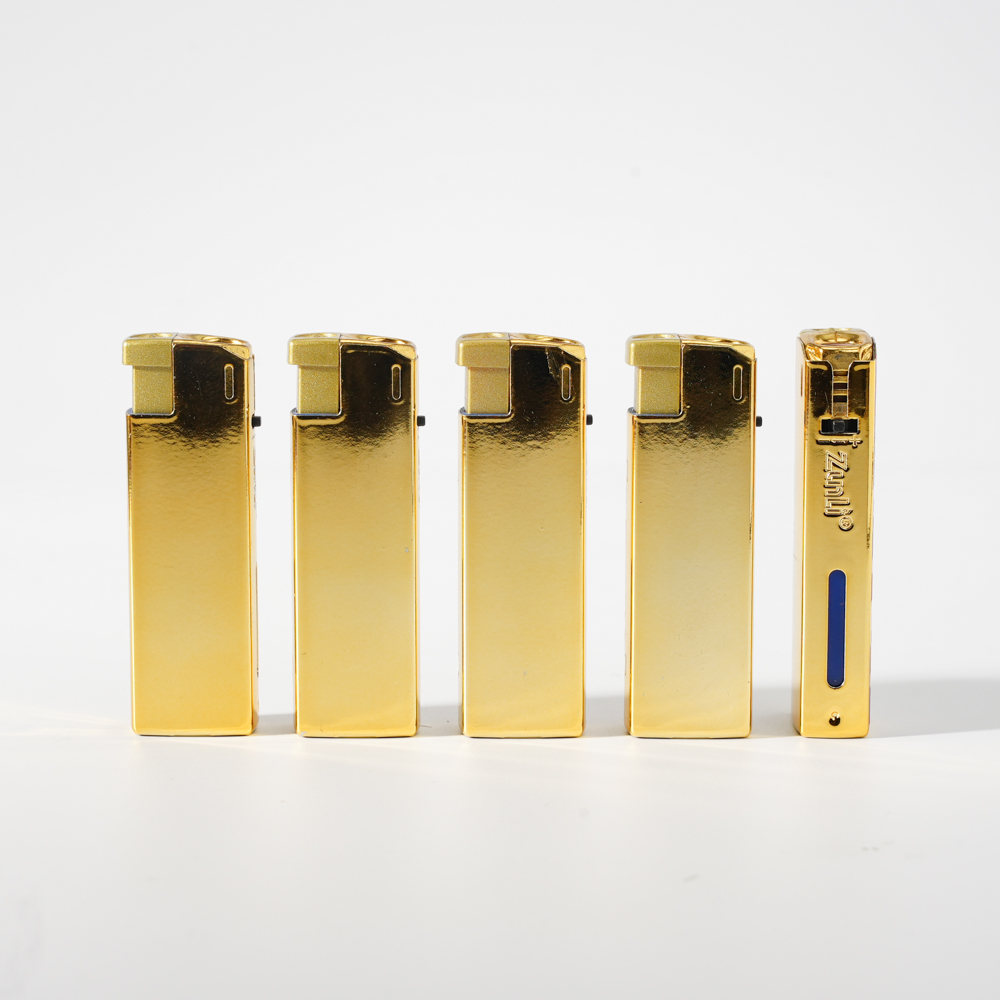 Jet Flame Fashion Piezo Lighter with Metal Cover