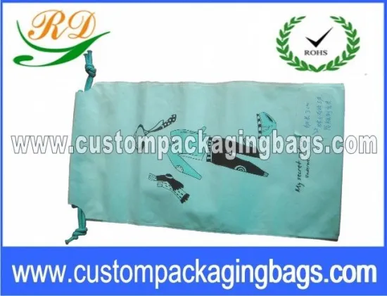 Custom Printed Poly Drawstring Plastic Bags For Packaging