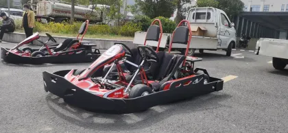 Parent-Child Battery Powered Electric Racing Pedal Kart for Outdoor Go Karting