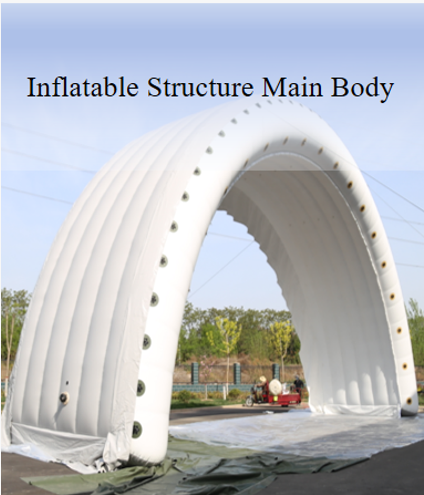Inflatable structure main body