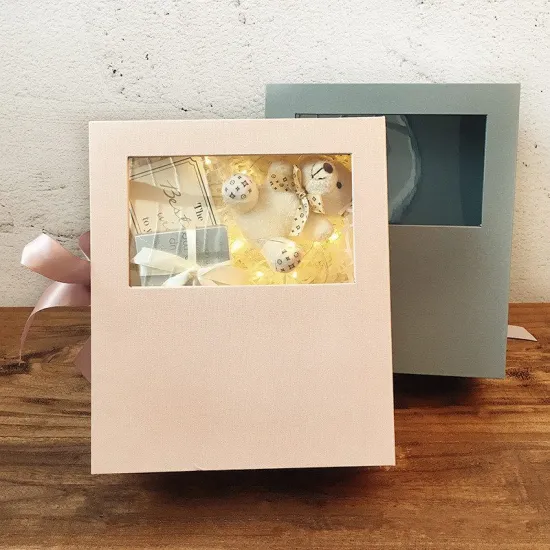 Transparent Half-Open Window Gift Toy Box