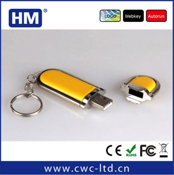 16GB High Speed Leather USB 2.0 Flash Pen Drive Memory Stick