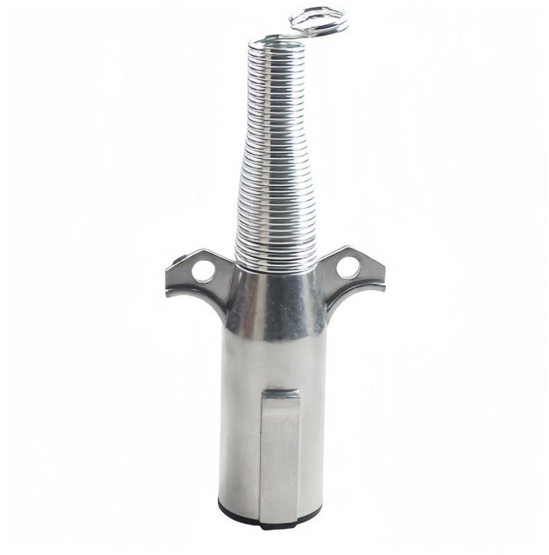 High-Quality 7 Way Trailer Connector Coil Seat 7 Pin Plug Socket Zinc Metal Socket