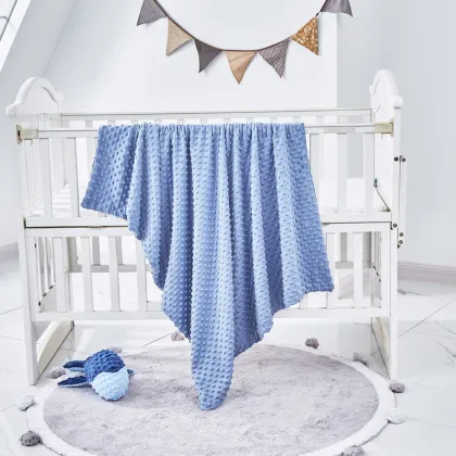 Children's quilt pure cotton wrinkled gauze bean quilt