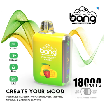 बैंग वेप 18000 पफ्स एलईडी डिस्प्ले