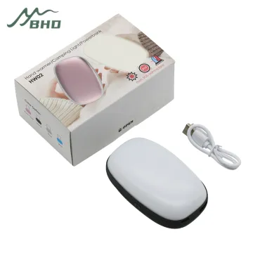 5200mAh Rechargeable Power Bank Hand Warmer with Dual Heat Levels - Portable and Functional