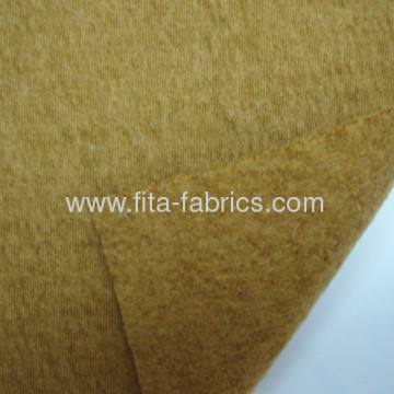 Fleece Of Knitted Fabric Blended Of Cotton And Wool 