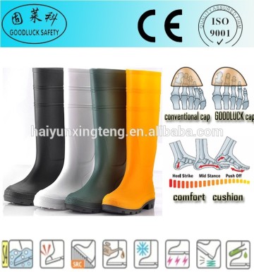 Wear-Proof PVC Fabric Safety Rain Boots