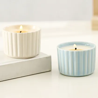 Ceramic Jar Essential Oil Color Aromatherapy Candles Gifts