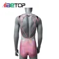 Gradiente spandex sem mangas de ginástica de ginástica para mulheres