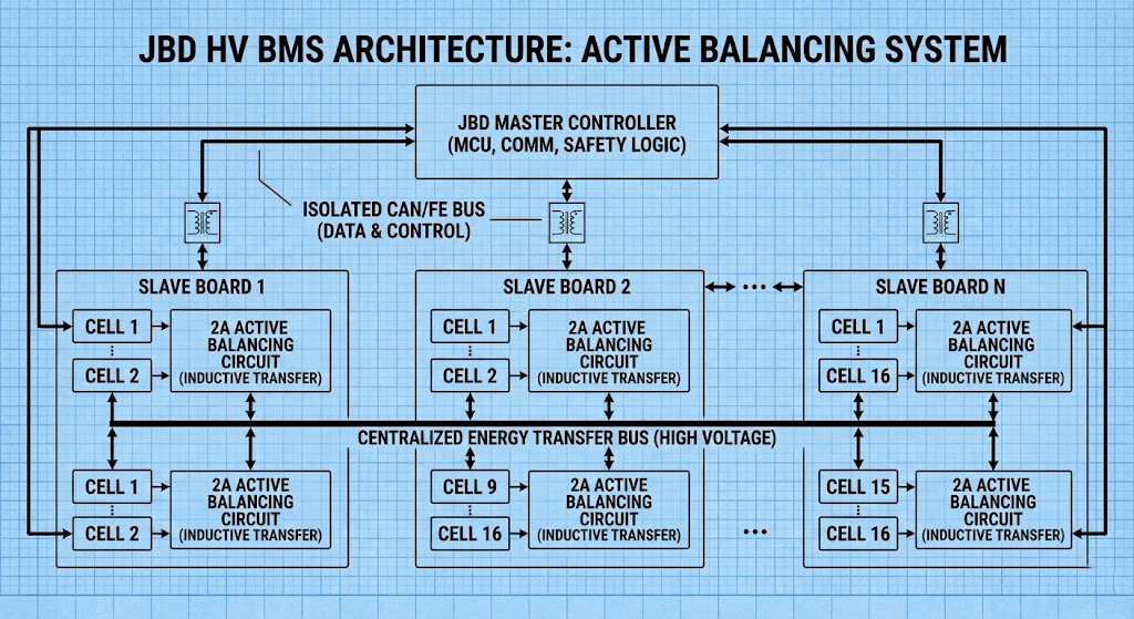 jbd-hv-bms-master-slave-active-balancing-architecture