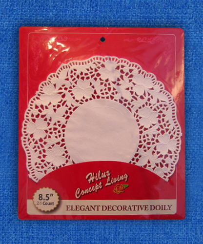 8.5 pulgadas de papel kraft doily volver la tarjeta