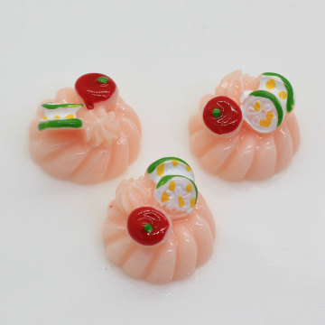 Hot Selling Cake Food Shaped Resin Flat Back Beads Charms DIY Toy Decor Kids Items Phone Shell Ornaments Cabochon