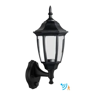 Waterproof Wall Light: P341 PIR Outdoor Wall Lamp with Motion Sensor and LED Hexagonal Light Fixture