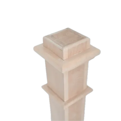Elegant Vintage Newel Post for Wooden House Stairs