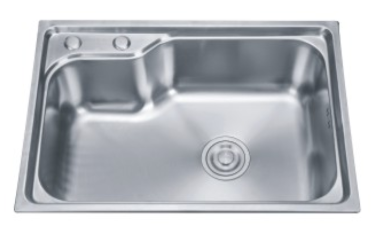 Bồn rửa nhà bếp bằng thép không gỉ đơn giản và thiết thực