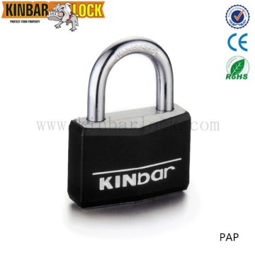 Rhombic plastic covered Aluminum padlock pad lock