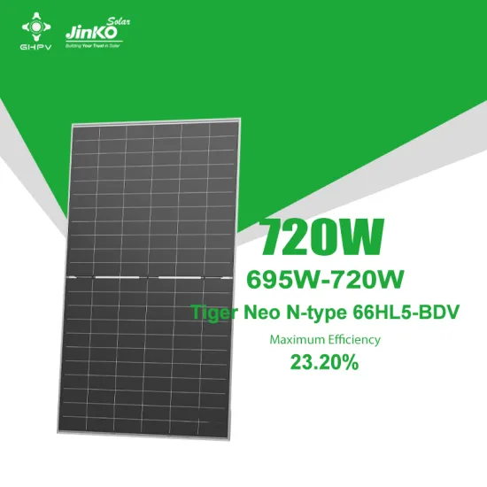 Factory Price Jinko Tiger Neo N-Type Solar Panels: 66HL5-BDV, 695W-720W Bifacial Dual Glass Models