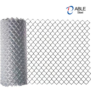 Galvanisé Diamond Wire Mesh Chain Link Garden Fence