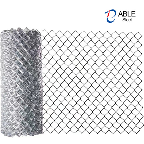 Galvanized Diamond Wire Mesh Chain Link Garden Fence