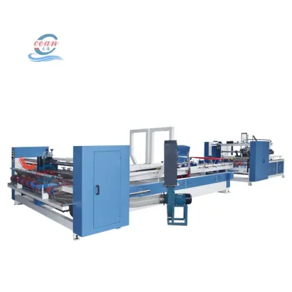 High Speed Box Folding Gluing Machine - Automated Corrugated Box Forming Equipment
