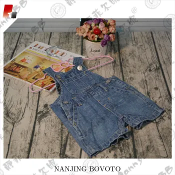 baby bottoms summer denim blue overalls shorts