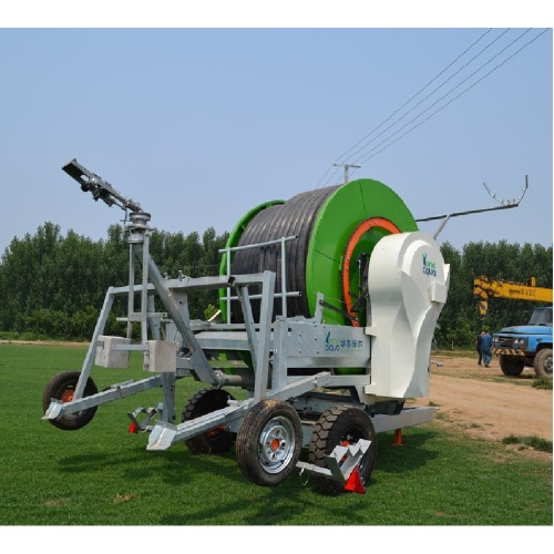 Sprinkler irrigation machine with fast recycling speed, integrated control system, and uniform precipitation Aquajet || 65-300TW