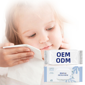 Private Label Natural Baby Wipes 72 Sheets Ultra-Soft Baby Water Wet Cleaning Wipes for Sensitive Skin