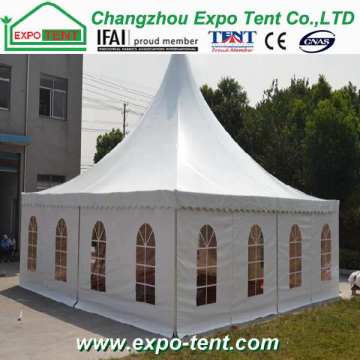10x10m pagoda tent with soft pvc fabric with clear windows