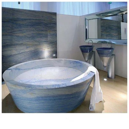 Natural blue stone marble Azul Macaubas Bahia Marble