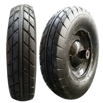 Wheelbarrow tire and inner tube with rim 400-8