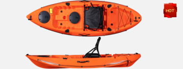 China OEM wholesale hot sale new design single ocean fishing kayak with paddle and aluminum frame seat for sale