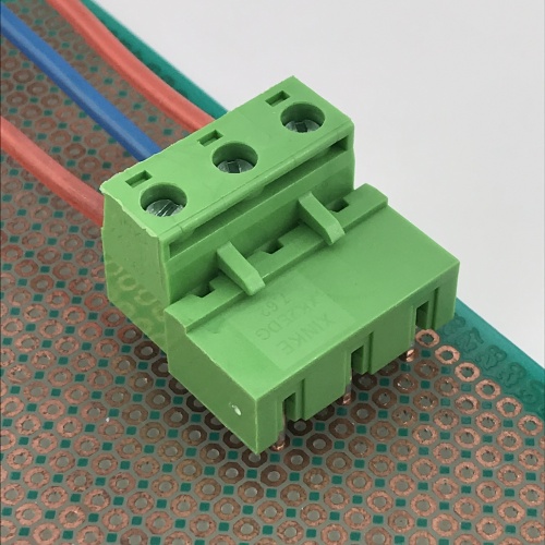 3way connect 7.62mm pitch plug-in terminal block