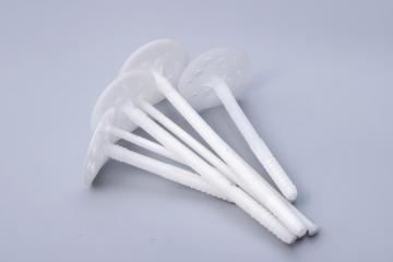 White Hdpe Rock Wool Fixing Plastic Thermal Foam Insulation Nail Fasteners