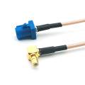 Fakra Male to Right Angle SMB Coaxial Cable