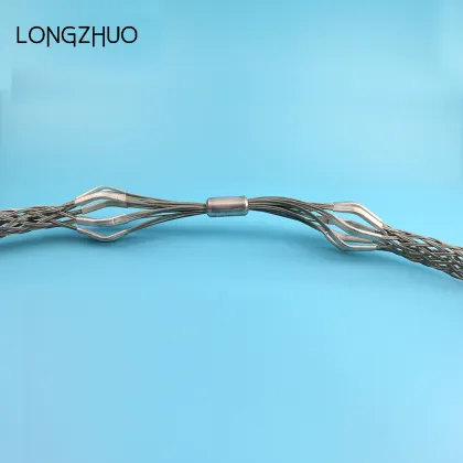 Cable support grip wire mesh grip