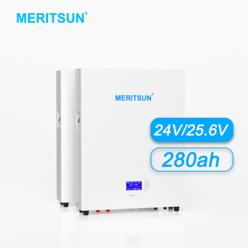 High Quality MeritSun Lifepo4 Solar Battery 25.6V 280ah