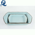 Bakeware retangular de porcelana Phnom Penh irregular