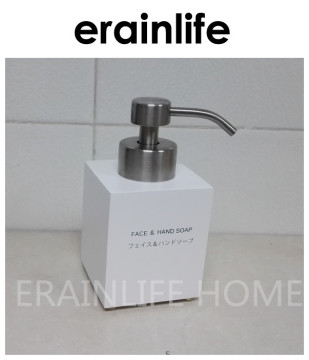 white color polyresin liquid hand soap dispenser for hotel / restaurant