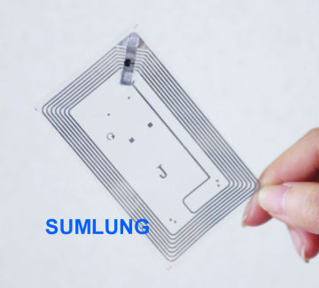 RFID Dry Inlay HF 13.56MHz IC Smart PET PP Clear Label Flexible Soft Transparent