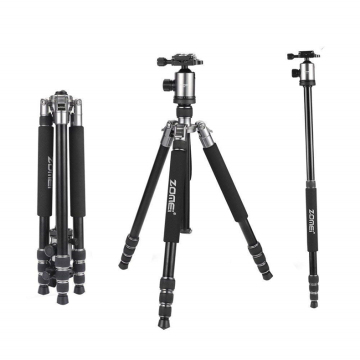 Zomei Z818 Professional Portable Aluminium Tripod Stand for Cameras
