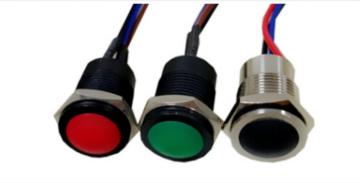 Interrupteur à bouton-poussoir LED étanche de 16 mm IP68