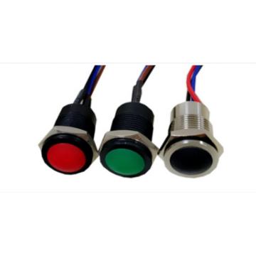 16mm IP68 tahan air LED logam pushbutton switch