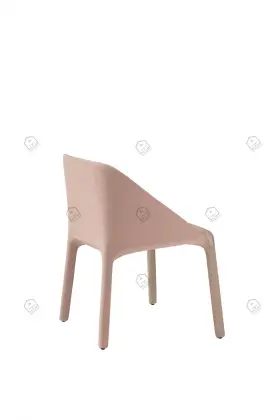 Faux leather pink Manta chairs