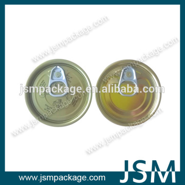Standard easy open peel off ends for tin can